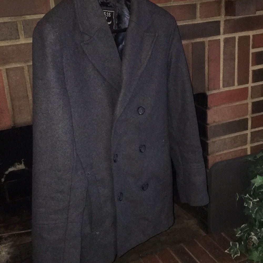 Men’s Guess Wool pea coat, Sz small